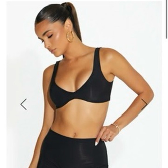 Naked Wardrobe V Neck Foundation Top Bra - Great for layering sheer outfits - Picture 7 of 15